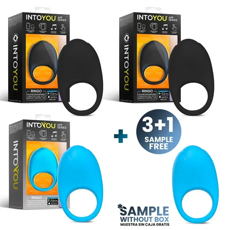 Pack 3+1 Ringo Ringo Anillo Vibrador con APP – Packs y juegos