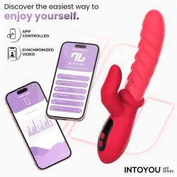Tingly Vibrador con Finger y Movimiento Waving con APP