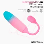 NexEgg Motion Huevo Vibrador con Thrusting App Rosa/Turquesa