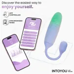 NexEgg Motion Huevo Vibrador con Thrusting App Lila/Pistacho