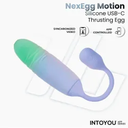 NexEgg Motion Huevo Vibrador con Thrusting App Lila/Pistacho