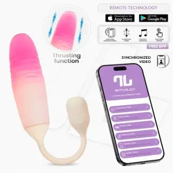 NexEgg Motion Huevo Vibrador con Thrusting App Beige/Rosa