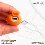 NexEgg Huevo Vibrador Silicona Doble Capa App Naranja/Rosa
