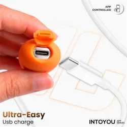 NexEgg Huevo Vibrador Silicona Doble Capa App Naranja/Rosa