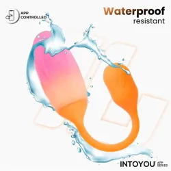 NexEgg Huevo Vibrador Silicona Doble Capa App Naranja/Rosa