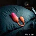 NexEgg Huevo Vibrador Silicona Doble Capa App Naranja/Rosa
