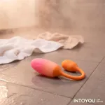 NexEgg Huevo Vibrador Silicona Doble Capa App Naranja/Rosa