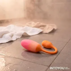 NexEgg Huevo Vibrador Silicona Doble Capa App Naranja/Rosa