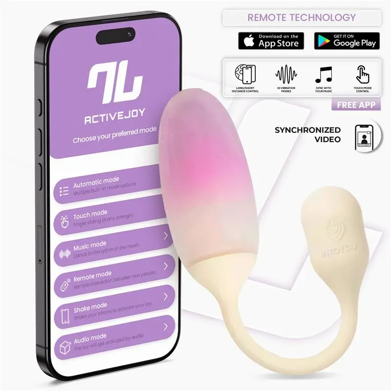 NexEgg Huevo Vibrador Silicona Doble capa App Beige/Rosa – Huevos Vibradores