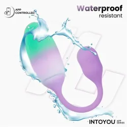 NexEgg Huevo Vibrador Silicona Doble capa con App Lila/Pistacho