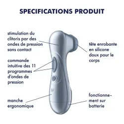 Pro 2 Gen 2 Succionador de Clítoris Battery Series Ice Blue