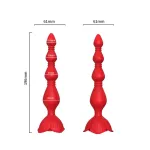 Cadena Anal con Vibración Base de Rosa