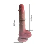 Dildo Realista con Vibración, Thrusting y Calor