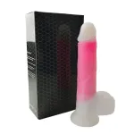 Dildo Doble Capa con Vibración, Thrusting y Calor