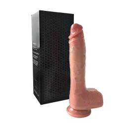 Dildo con Vibración, Thrusting y Calor
