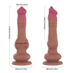 Dildo con Vibración y Movimiento Thrusting