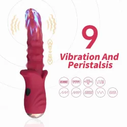 Vibrador con Calor y Movimiento Vertical con Pantalla Digital