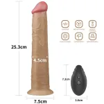 Vibrador Realista con Rotación Doble Capa 10