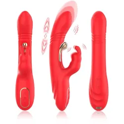 Vibrador Tickler con Thrusting Silicona Líquida
