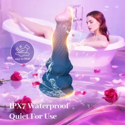 Dildo Fantasía Vibración, Oscilación y Ventosa 23.3 cm