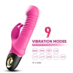 Vibrador con Thrusting y Oscilación 360º Rosa