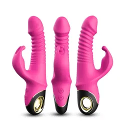 Vibrador con Thrusting y Oscilación 360º Rosa