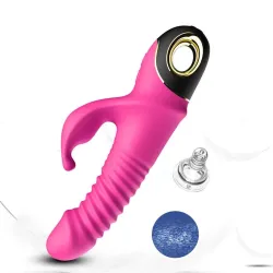 Vibrador con Thrusting y Oscilación 360º Rosa