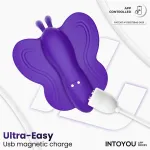 Wingy Estimulador Mariposa con APP Púrpura