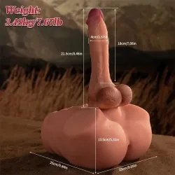 Jonah Semi Torso con Dildo Desmontable, Thrusting y APP 3.48 kg