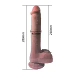Dildo con vibración, Thrusting y Calor 28 cm