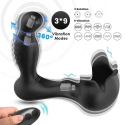 Masajeador Prostático Rotación 360º Estimulación Testiculos