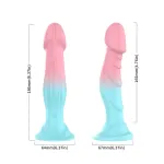 Dildo Bicolor con Vibración