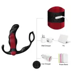 Masajeador Prostática y Plug Anal 2 en 1 con Vibración