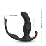 Masajeador Prostática y Plug Anal 2 en 1 con Vibración