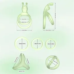 Set de Anillos para el Pene Brilla en la Oscuridad