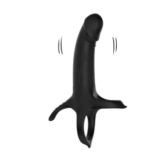 Dildo para Penetración Doble con Vibración