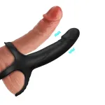 Dildo para Penetración Doble con Vibración