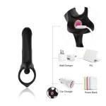 Dildo para Penetración Doble con Vibración