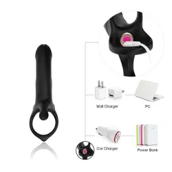 Dildo para Penetración Doble con Vibración