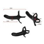 Dildo para Penetración Doble con Vibración