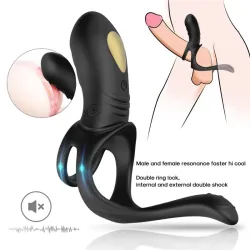 Anillo Vibrador con Estimulación Perianal