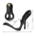 Anillo Vibrador con Estimulación Perianal