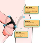 Anillo para el Pene con Estimulación Perianal