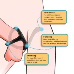 Anillo para el Pene con Estimulación Perianal