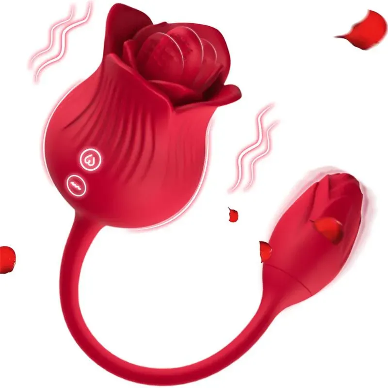 Rosa con Licking y Huevo Vibrador USB – Estimuladores