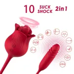 Rosa Vibradora con Licking y Thrusting USB