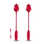 Rosa Vibradora con Licking y Thrusting USB