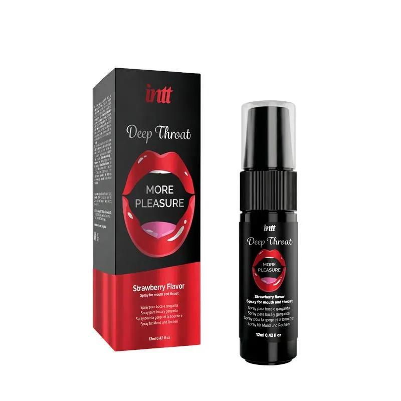 Spray para Sexo Oral Deep Throat Fresa 12 ml – Sprays/Gloss