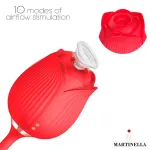 Rosa con Succión con huevo con Thrusting USB