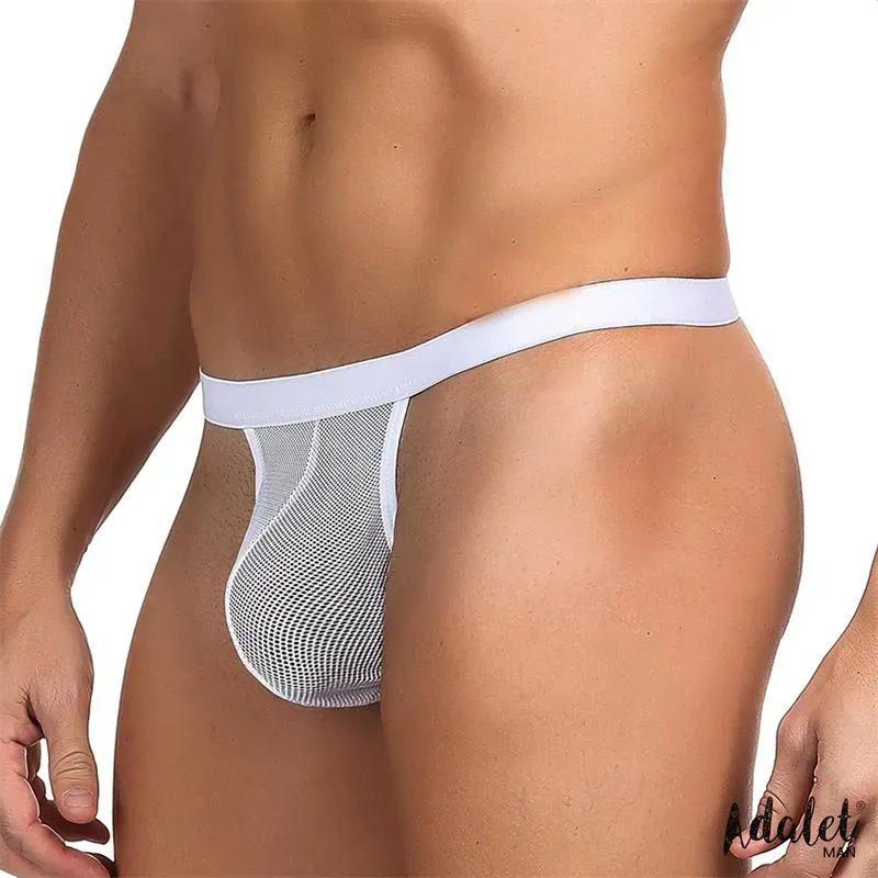 Titan Tanga de Rejilla Talla Única Blanco – Slips, Tangas y Boxers